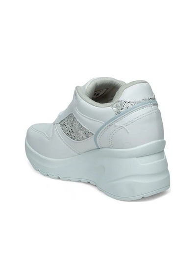 Flet 185-26 Cilt Deri Fashion Anatomik Dolgu Taban Kadın Sneaker Beyaz