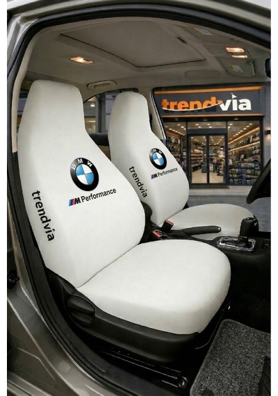 Bmw Logolu Oto Koltuk Kılıfı Ön Arka Set Penye Likralı Universal Koltuk Koruyucu Servis Kılıfı 25062783