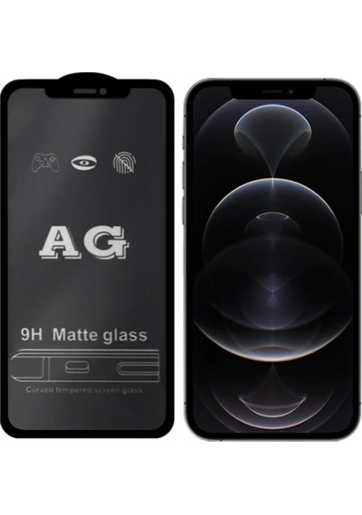 Ally İphone 12 -12 Pro 6.1inç Full Glue Matte Tempered Cam Ekran Koruyucu- 5775 Mh-hs2437-9516