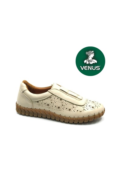 Venüs Kestrel Hakiki Deri Ortopedik Kadın Casual Ayakkabı Bej