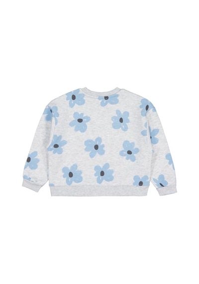Civil Girls Çiçek Baskılı 6-9 Yaş Sweatshirt Karmelanj