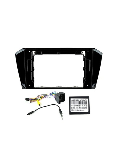Volkswagen Passat B8 Piano Black Android Teyp Çerçeve 10 Inch - Soket - Canbus