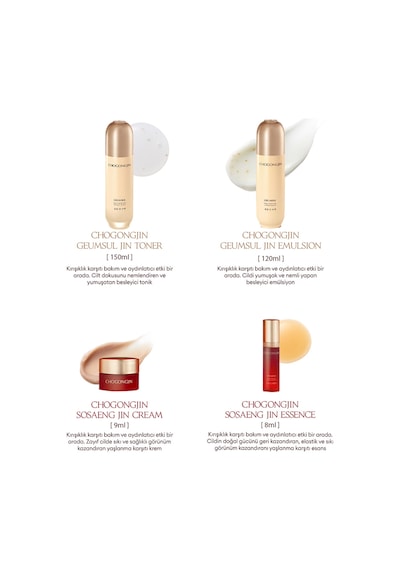 Missha Aydınlık ve Elastik Görünüme Yardımcı Set CHOGONGJIN Geumsul Jin Nourıshıng Care Essantial Set