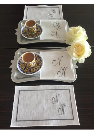 Kişiye Özel Nakışlı Söz&nişan Mendili, Tepsi Örtüsü, Söz Mendili