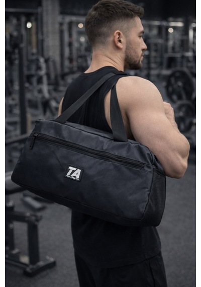 Torq Athletics Spor Silindir Çanta - Siyah Siyah