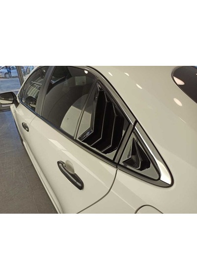 Toyota Uyumlu Corolla Kelebek Cam Kaplama Vizörü Parlak Siyah 2019+