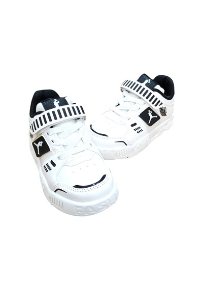 Cool King Patik Çocuk Sneaker Ayakkabı Beyaz Kırmızı