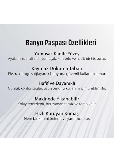 Monnhein Banyo Paspası, Yumuşak Banyo Halısı, Kaymaz Dot Tabanlı, Su Emici, Makinede Yıkanabilir - 80 X 150 Cm Diğer
