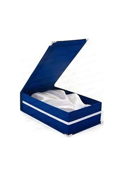 Lacivert Kadife Kutu - Kristal Plaket Kutusu - Cam Plaket Kutusu Altın