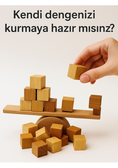Cwwtoys Küp Denge 22 Parça Ahşap Denge Oyunu, 3 Yaş+