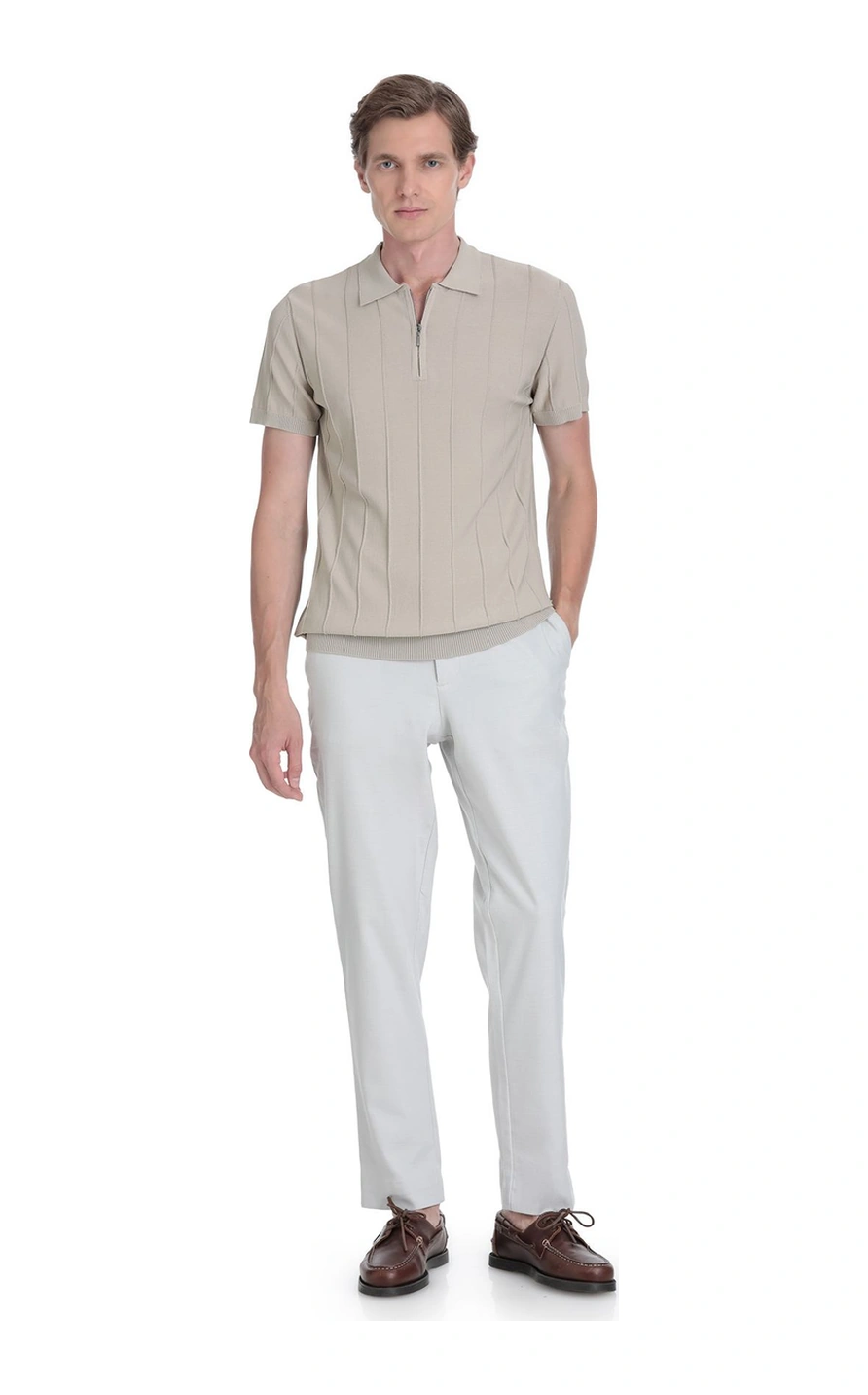 Hatemoğlu Vizon Regular Fit Polo Yaka Rayon Tişört 35624 4087410