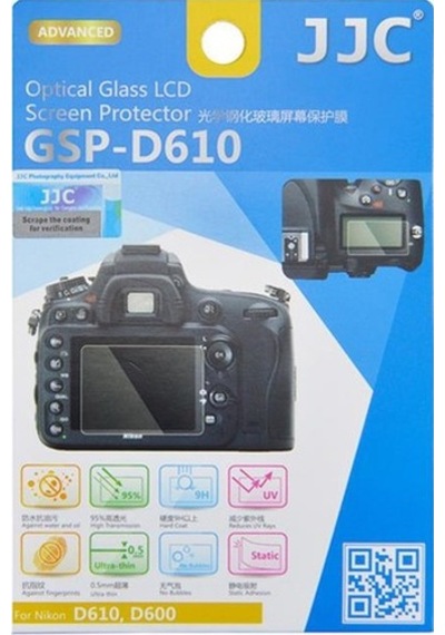 Jjc GSP-D610 Nikon D600 D610 Uyumlu Ultra İnce 0.3 MM LCD Ekran Koruyucu