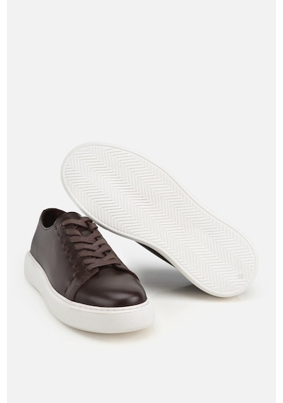 Yaya Erkek Kahverengi Bağcıklı Kalın Tabanlı Günlük Sneaker