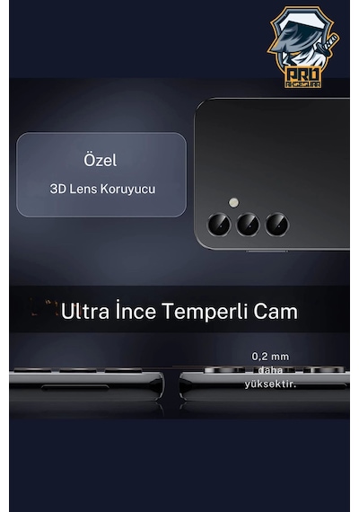 Samsung Uyumlu Galaxy S24 Fe Kamera Koruyucu Temperli Cam Parlak Lens Koruma Eko Cl-07