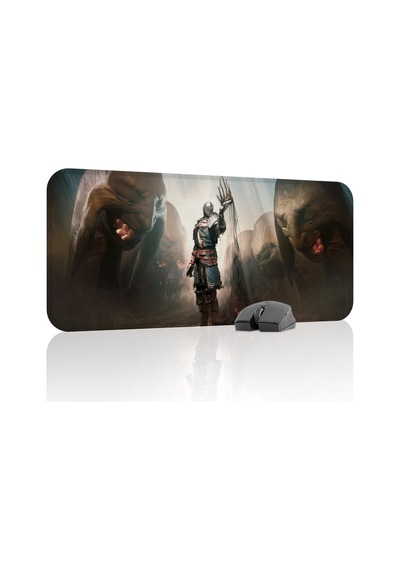 Dark Souls Kaymaz Dikişli Kauçuk Oyuncu Mousepad V4 - 70x30 Xl Gaming Mouse Pad Fare Altlığı