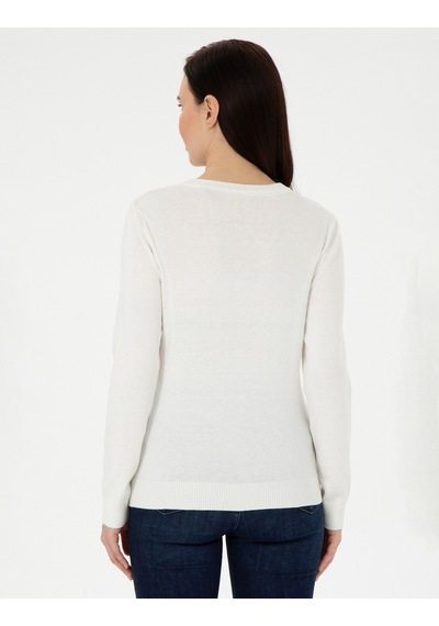 Pierre Cardin Kadın Ekru Kazak /triko 50300803-vr019 Ekru