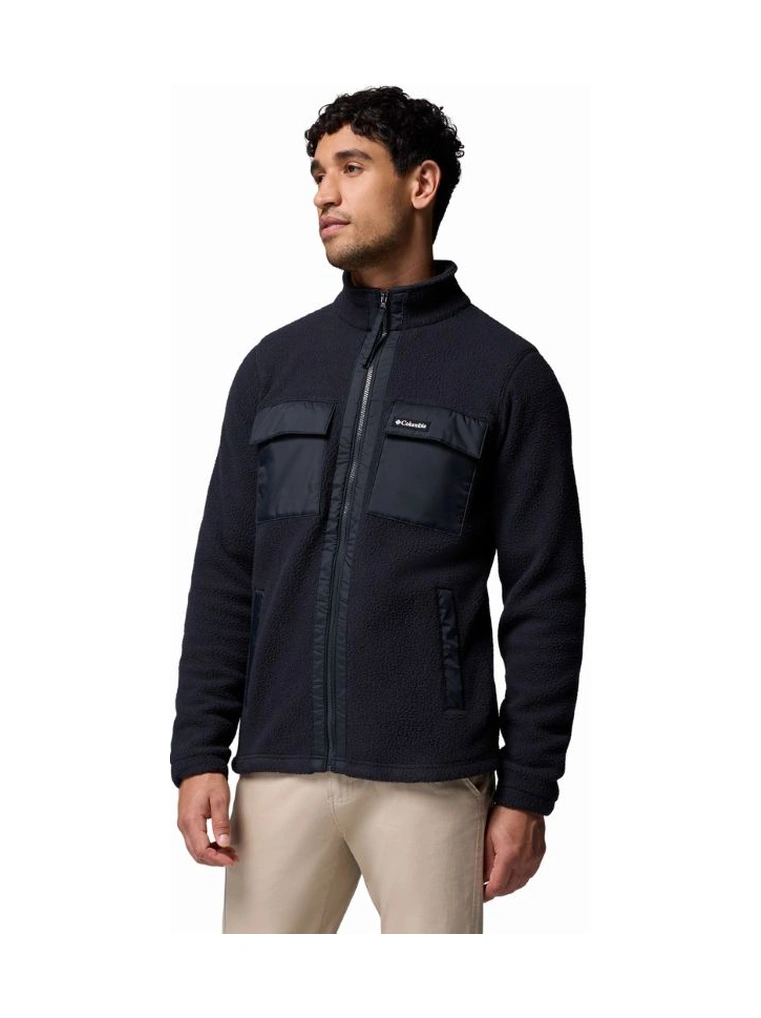 Columbia Juniper Peak Full Zip Fleece Siyah Erkek Outdoor Polar Xe6508 Siyah