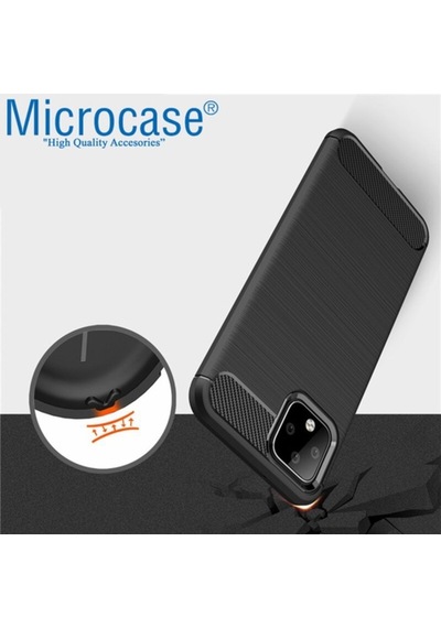 Microcase Google Pixel 4 Xl Brushed Carbon Kilif - Siyah 398356832