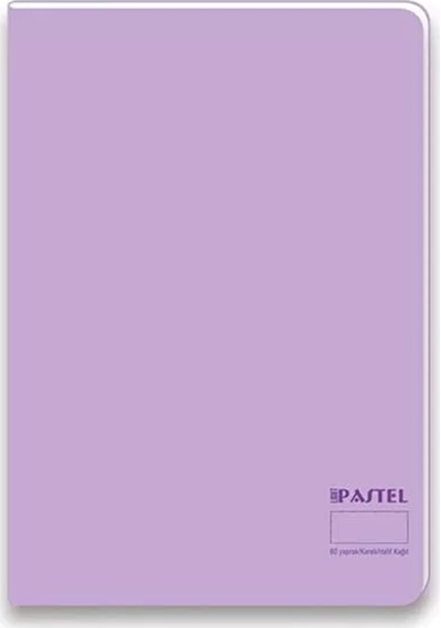Keskin Pastel Light Pp.kapak Dikişli Defter A4 60yp.düz 327010-99