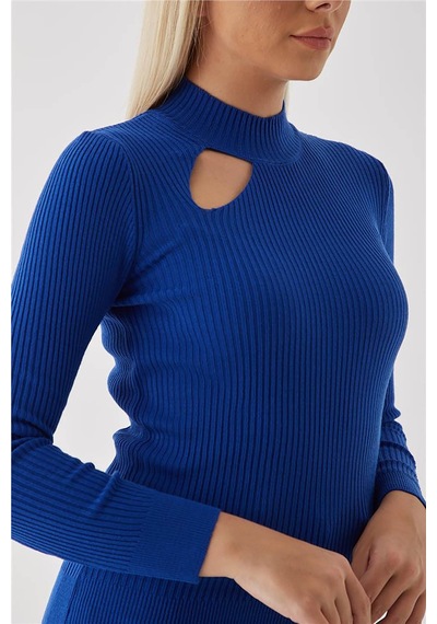 Fashion Friends Kadın Pencere Detaylı Kazak 23k0167k1 Saks