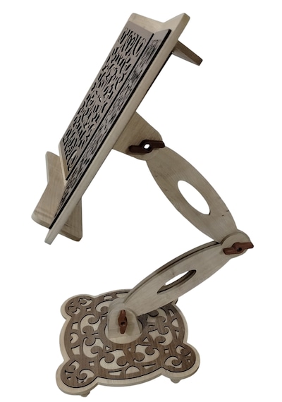 Kuran-ı Kerim Okuma Rahlesi Yükseklik Ayarlı Tam Boy 88 Cm Kitap Okuma Standı 44x31 Cm Kitap Yeri