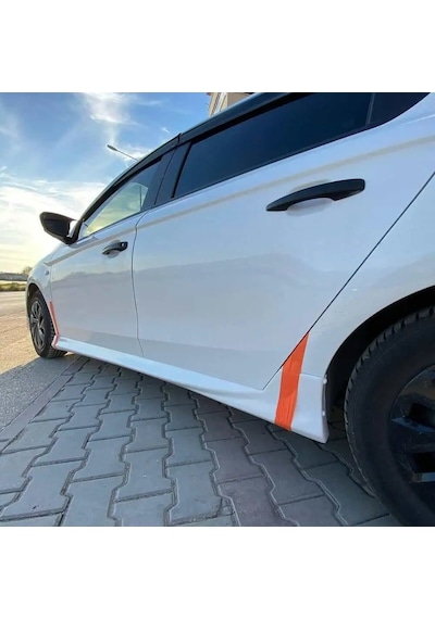 Citroen C Elysee Yan Marşpiyel Seti Plastik 2 Adet Mat Siyah 2013 Ve Üzeri Karlık+ek+bodykit