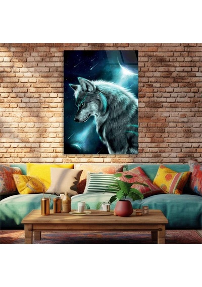 Gerçek Cama Baskı Sanat Temalı Tekli Cam Tablo S139