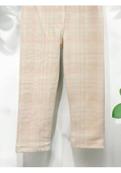 Cantoy Kız Bebek Peluş Yelekli 3 Lü Pantolonlu Takım-15067 Krem
