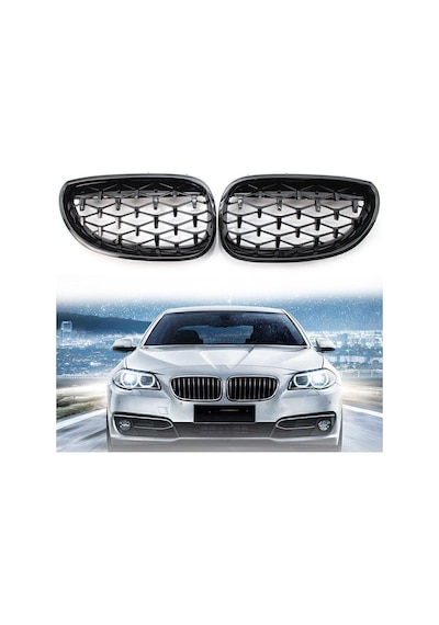 Bmw F10 2011-2017 5.seri Siyah Daimond Ön Böbrek-ön Panjur