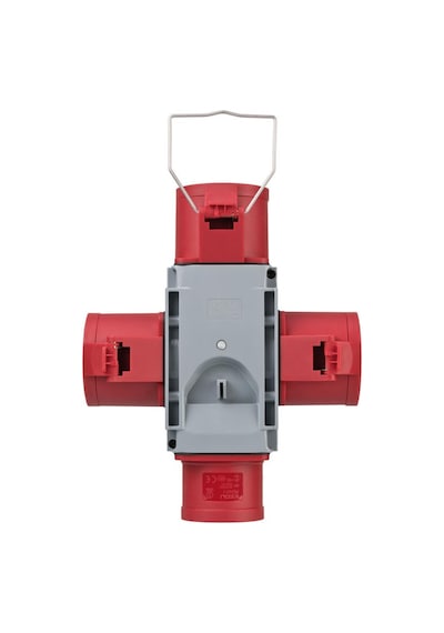 Brennenstuhl Cross Serisi Cee Adaptör Güç Dağıtıcısı Ip44 1x Cee Fişi 400v/32a Ve 3x Cee Prizleri 400v/32a Dış Mekan Çoklayıcı Ve Dönüştürücü Priz