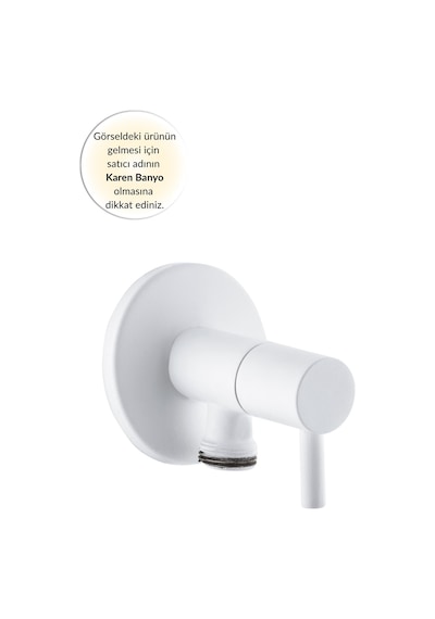 Karen Banyo Angle Valve Glayor Taharet Musluğu, Beyaz, Cisa 48937 beyaz