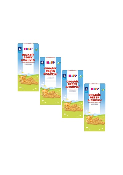 Hipp Organik Bebek Bisküvisi 180 G 4 Adet