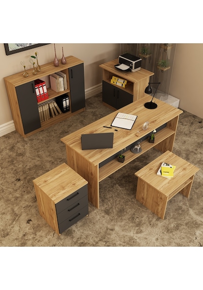 KALENDER DEKOR MERKÜR-1-2-3-4-5 OFİS BÜRO MASASI TAKIMI MRK06