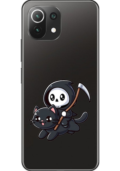 Xiaomi Mi 11 Lite Uyumlu Şeffaf Kılıf New Minies 2 Tasarımlı