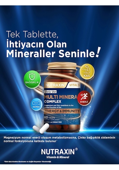 Nutraxin Multimineral Complex Energy Immun 2x60 Tablet
