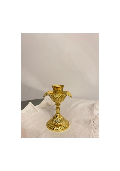 Leaf Tekli Gold Dekoratif Şamdan & Mumluk Altın - 806099976 Altın