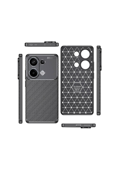 Xiaomi Redmi Note 13 4g Kılıf Karbon Silikon Case Kapak