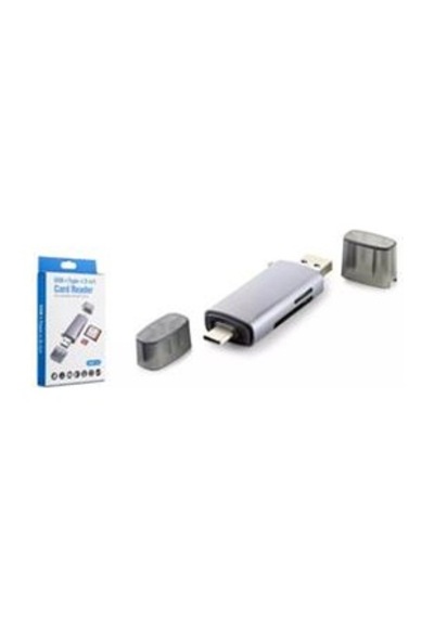 Hadron Hdx7031 Usb Type-c 3.0 Kart Okuyucu Sd Microsd 5 Gbps Gri