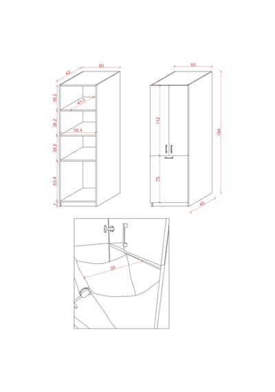 Modern Çamaşır Sepetli Çok Amaçlı Banyo Dolabı %100 Mdf Banyo Düzenleyici Dolap Bd06 Antrasit Modern Çamaşır Sepetli Çok Amaçlı Banyo Dolabı %100 Mdf Banyo Düzenleyici Dolap Bd06 Antrasit