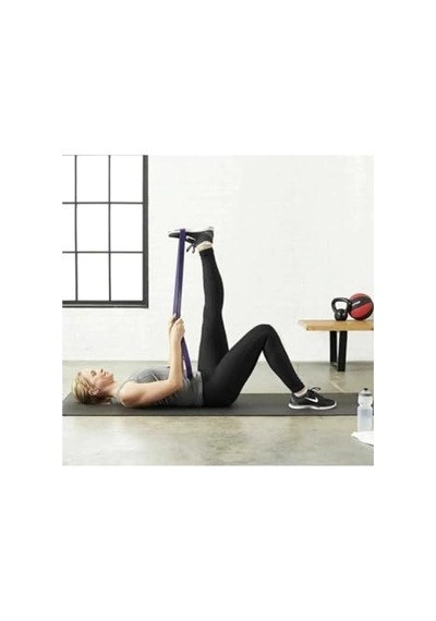 Hafif Direnç Lastiği - Fitness Ve Pilates İçin Güç Bandı Açık Bej