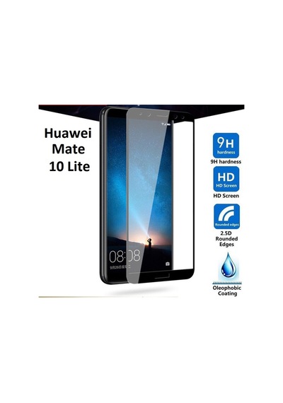 Huawei Mate 10 Lite Tam Kaplayan Tempered Glass Cam Koruma (225107238)