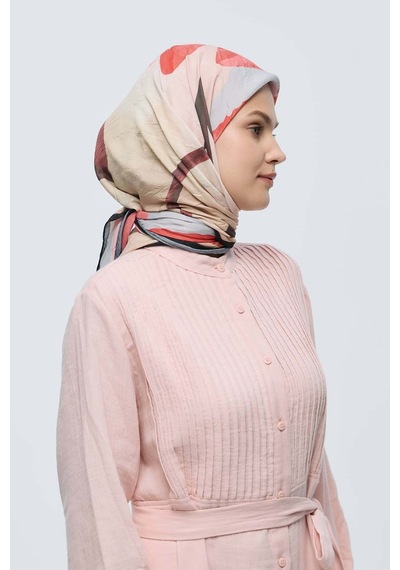 Moda Kaşmir Lavendi Desen Bambu Eşarp Siyah-samyeli