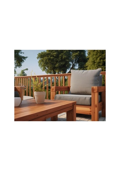 Ahşap Takım Mobilya Oturma Grubu Rahat Ve Ergonomik Bahçe Balkon Ve Teras İçin Kahve Ahşap Takım Mobilya Oturma Grubu Rahat Ve Ergonomik Bahçe Balkon Ve Teras İçin Kahve