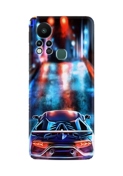 Infınıx Hot 11s Kılıf Silikon Desen Özel Seri Neon Cars 1724