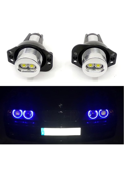 E90 E91 Led Far Ampulü Mavi Renk Led Melek Gözü Far Ampulü 12w