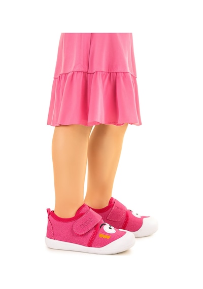 Kiko Kids Cookie Cırtlı Kız Bebek İlk Adım Panduf Ayakkabı Fuşya