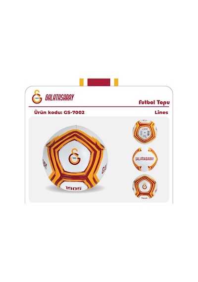 Gs-7002 Galatasaray Futbol Topu Lines-cnt Beyaz