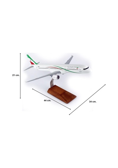 Thy049 1/100 Ölçek, Islamic Rebublic Of Iran A321-200 Yolcu Uçağı, Sergilemeye Hazır Ahşap Standlı Model-56298