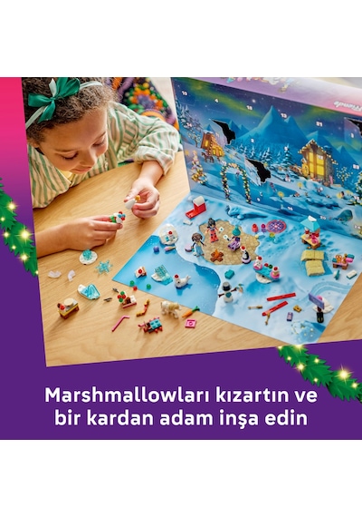 LEGO® Friends 2026 Yılbaşı Takvimi 42698 - 6 Yaş ve Üzeri Çocuklar için 3 Mini Bebek İçeren Oyuncak Yapım Seti (211 Parça)