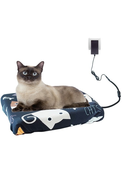 Kedi Minderi Isıtmalı Model 45x45cm 12v Adaptörlü Su Geçirmez Kdtes96